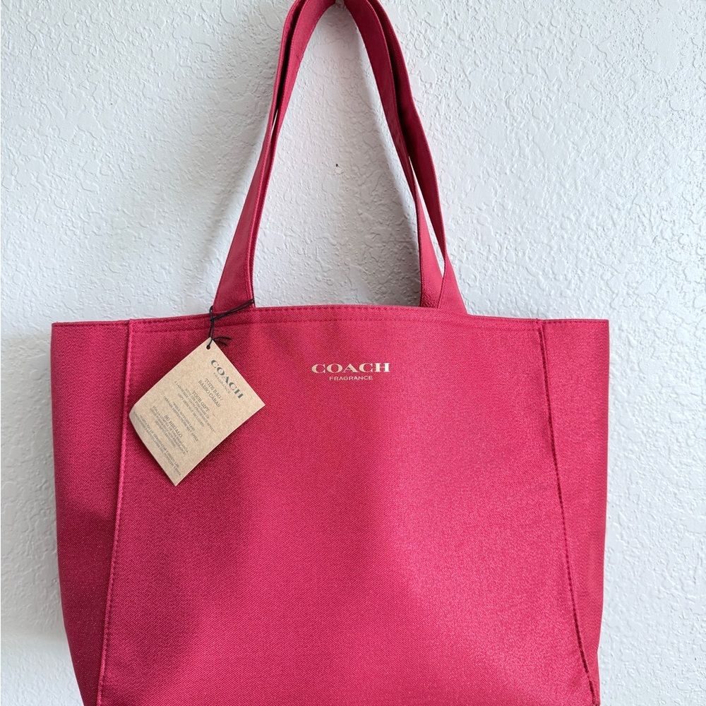 Coach Fragrance Red Tote Bag - Picture 2 of 6